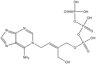 4-adeninyl-2-(hydroxymethyl)-2-butenyl triphosphate Structure