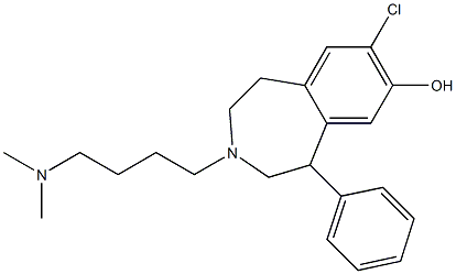 7-chloro-8-hydroxy-3-(4-(N,N-dimethylamino)butyl)-1-phenyl-2,3,4,5-tetrahydro-1H-3-benzazepine