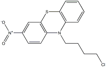 10-(4-chlorobutyl)-3-nitrophenothiazine 结构式