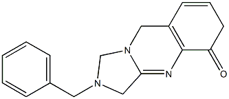 1,2,3,5-tetrahydro-2-benzylimidazo(5,1-b)quinazolin-5-one Structure