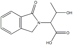 3-hydroxy-2-(1-oxoisoindolin-2-yl)butanoic acid Struktur