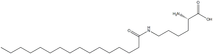 N(epsilon)-palmitoyllysine,,结构式