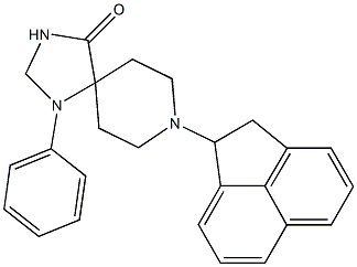 8-acenaphthen-1-yl-1-phenyl-1,3,8-triazaspiro(4.5)decan-4-one,,结构式
