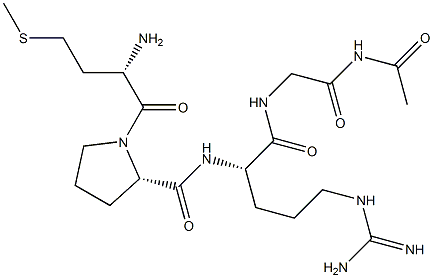 acetylmethionyl-prolyl-arginyl-glycinamide