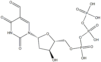 5-formyl-2'-deoxyuridine 5'-triphosphate 化学構造式