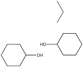 dicyclohexanol propane,,结构式