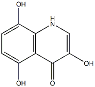 3,5,8-trihydroxy-4-quinolone,,结构式