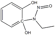 4-(ethyl)(nitroso)amino-3,4-benzenediol Struktur