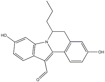 12-formyl-5,6-dihydro-3,9-dihydroxy-6-propylindolo(2,1-a)isoquinoline|