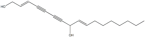 heptadeca-2,9-diene-4,6-diyne-1,8-diol,,结构式