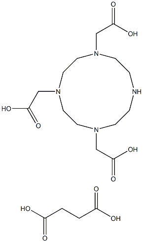 1,4,7,10-tetraazacyclododecane-1-succinic acid-4,7,10-triacetic acid,,结构式