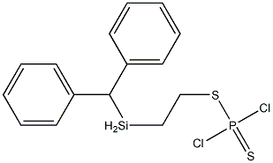 2-diphenylmethylsilylethyldithiophosphorodichloridate 结构式