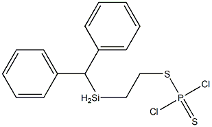 2-diphenylmethylsilylethyldithiophosphorodichloridate Structure