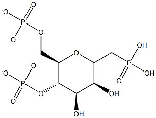 (4,6-di-O-phosphonatomannopyranosyl)methylphosphonate,,结构式