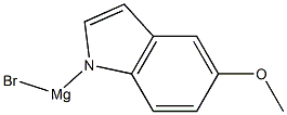 5-methoxyindolylmagnesium bromide 化学構造式