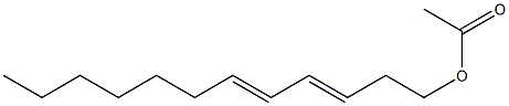 3,5-dodecadienyl acetate Struktur