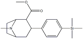 3-(4-trimethylsilylphenyl)tropane-2-carboxylic acid methyl ester,,结构式