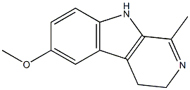 1-METHYL-6-METHOXY-3,4-DIHYDRO-BETA-CARBOLINE 结构式