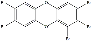 1,2,3,7,8-PENTABROMIDIBENZO-PARA-DIOXIN Structure