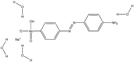 4-(4'-AMINOPHENYLAZO)PHENYLARSONICACID,MONOSODIUMSALTTETRAHYDRATE Structure