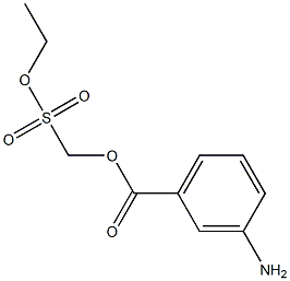 ETHYL-META-AMINOBENZOATEMETHANESULPHONICACID Structure