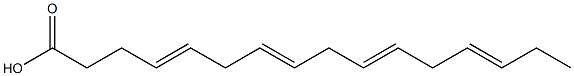 4,7,10,13-HEXADECATETRAENOICACID,(ALL-Z)- 结构式