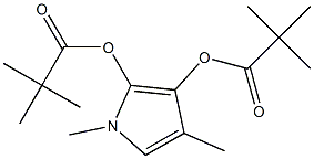 2,3-BISTRIMETHYLACETOXYMETHYL-1-METHYLPYRROLE 结构式