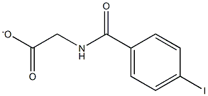 4-IODOHIPPURATE 化学構造式