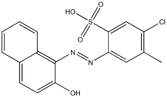 1-(4-CHLORO-ORTHO-SULPHO-5-TOLYLAZO)-2-NAPHTHOL Struktur