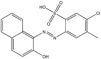 1-(4-CHLORO-ORTHO-SULPHO-5-TOLYLAZO)-2-NAPHTHOL Structure