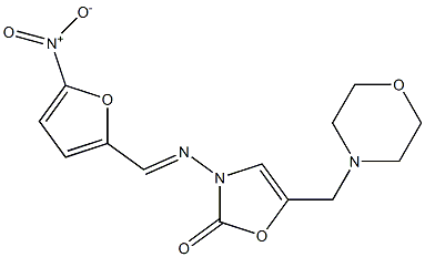 5-MORPHOLINOMETHYL-3-(5-NITROFURFURYLIDENEAMINO)OXAZOLONE Structure