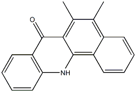 7-OXO-5,6-DIMETHYLBENZ(C)ARCRIDINE Structure