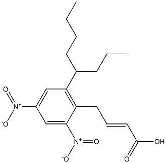 2,4-DINITRO-6-(1-PROPYLPENTYL)-PHENYLCROTONATE Structure