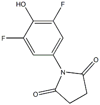 N-(3,5-DIFLUORO-4-HYDROXYPHENYL)SUCCINIMIDE Struktur