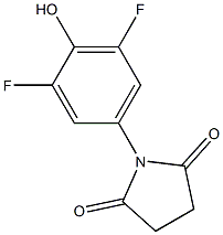 N-(3,5-DIFLUORO-4-HYDROXYPHENYL)SUCCINIMIDE,,结构式