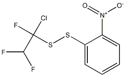 1-CHLORO-1,2,2-TRIFLUOROETHYL-2-NITROPHENYLDISULPHIDE,,结构式