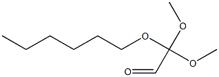 ACETALDEHYDE,(HEXYLOXY)-,DIMETHYLACETAL Structure