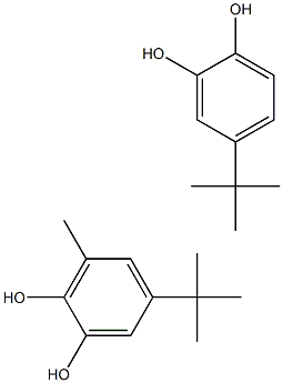 BIS(2-HYDROXY-5-TERT-BUTYLPHENOL)METHANE 结构式