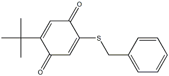 2-BENZYLTHIO-5-TERT-BUTYL-PARA-BENZOQUINONE 化学構造式