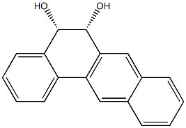 CIS-5,6-DIHYDRO-5,6-DIHYDROXYBENZANTHRACENE Structure