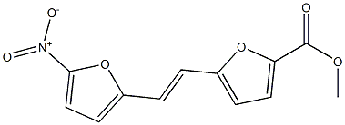 5-[(E)-2-(5-Nitro-furan-2-yl)-vinyl]-furan-2-carboxylic	acid	methyl	ester Structure