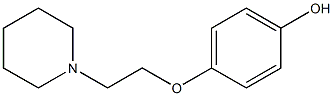 4-(2-PIPERIDINO ETHOXY) PHENOL 结构式