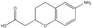 6-AMINOCHROMAN-2-ACETIC ACID ( DL ) 结构式