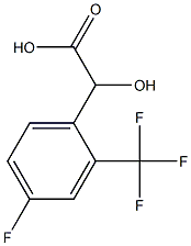 4-FLUORO-2-(TRIFLUOROMETHYL)MANDELIC ACID 化学構造式