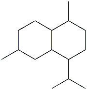 1,6-dimethyl-4-propan-2-yl-decalin,,结构式