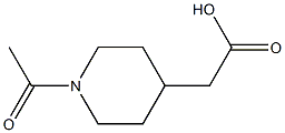 2-(1-Acetylpiperidin-4-yl)acetic acid Structure