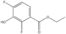 2,4-DIFLUORO-3-HYDROXYBENZOIC ACID ETHYL ESTER Structure