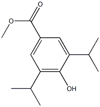 3,5-DIISOPROPYL-4-HYDROXYBENZOIC ACID METHYL ESTER Struktur