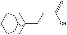 1-ADAMANTANEPROPIONIC ACID Struktur