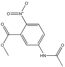 5-ACETAMIDO-2-NITROBENZOIC ACID METHYL ESTER 结构式